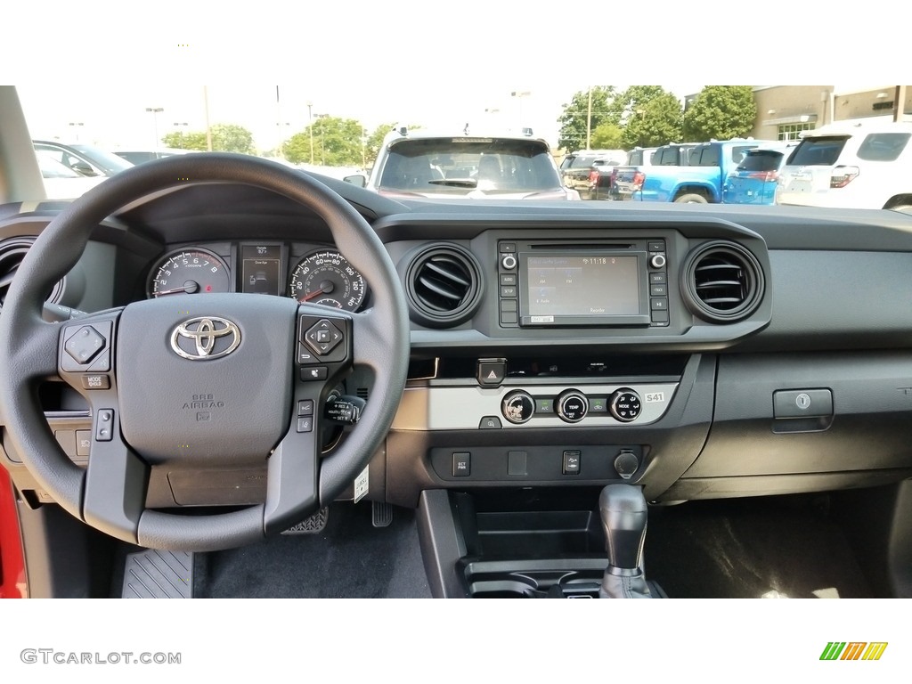 2018 Toyota Tacoma SR Access Cab Cement Gray Dashboard Photo #128001352