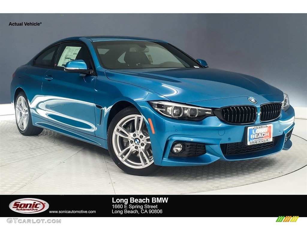 2019 4 Series 430i Coupe - Snapper Rocks Blue Metallic / Black photo #1