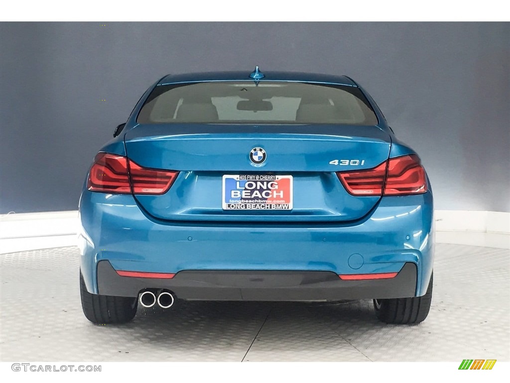 2019 4 Series 430i Coupe - Snapper Rocks Blue Metallic / Black photo #4