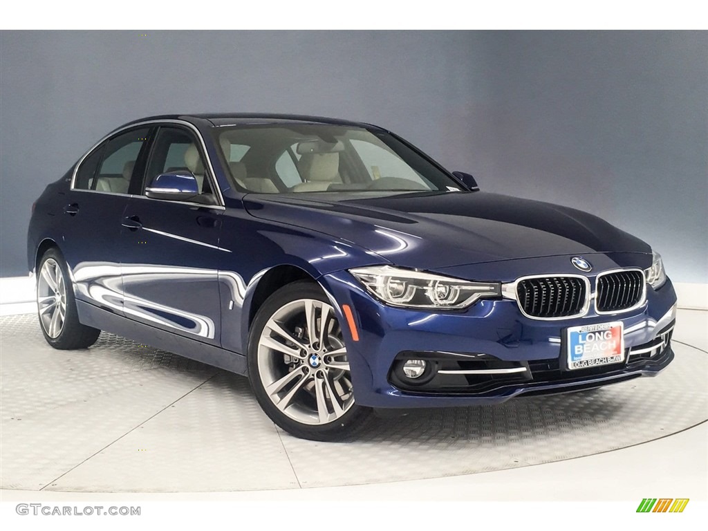 Mediterranean Blue Metallic 2018 BMW 3 Series 330e iPerformance Sedan Exterior Photo #128003062