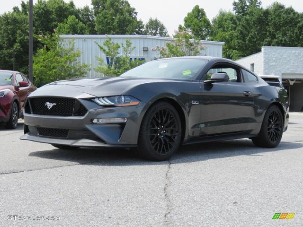 2018 Mustang GT Fastback - Magnetic / Ebony photo #3