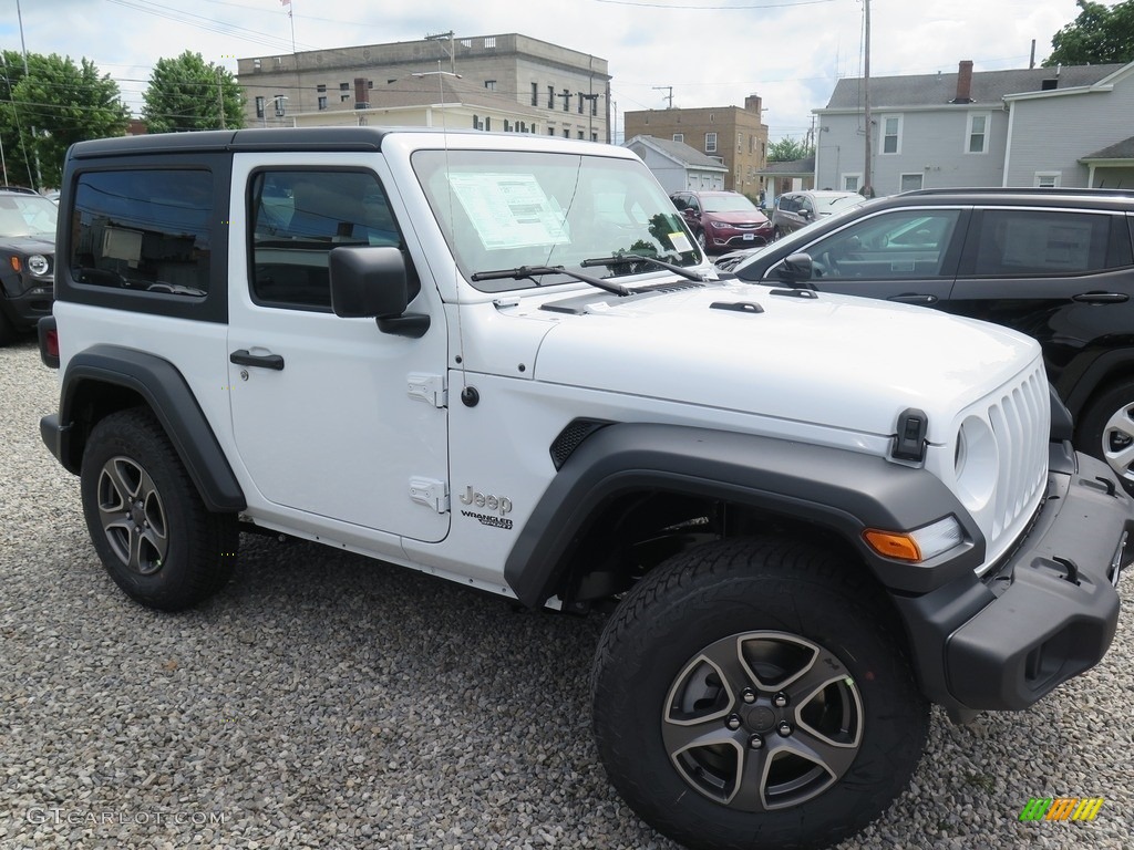 Bright White 2018 Jeep Wrangler Sport 4x4 Exterior Photo #128003386