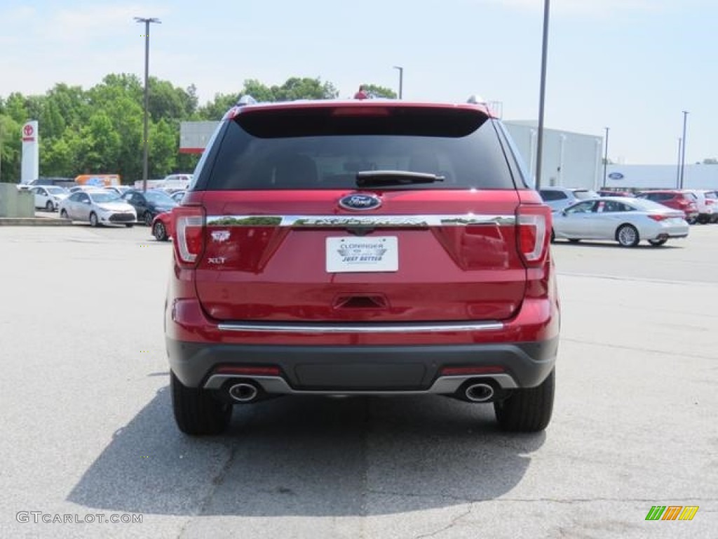 2018 Explorer XLT - Ruby Red / Ebony Black photo #3
