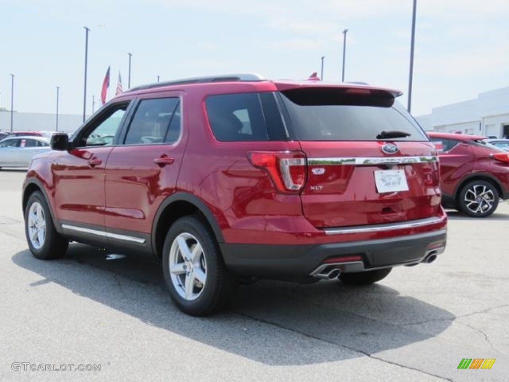 2018 Explorer XLT - Ruby Red / Ebony Black photo #4