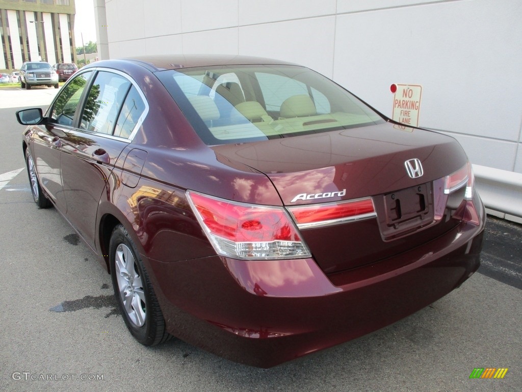 2012 Accord LX Premium Sedan - Basque Red Pearl II / Ivory photo #3