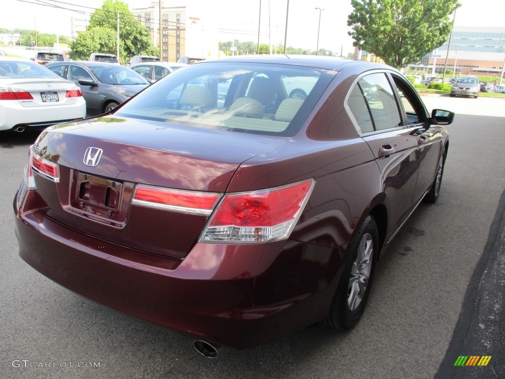 2012 Accord LX Premium Sedan - Basque Red Pearl II / Ivory photo #5