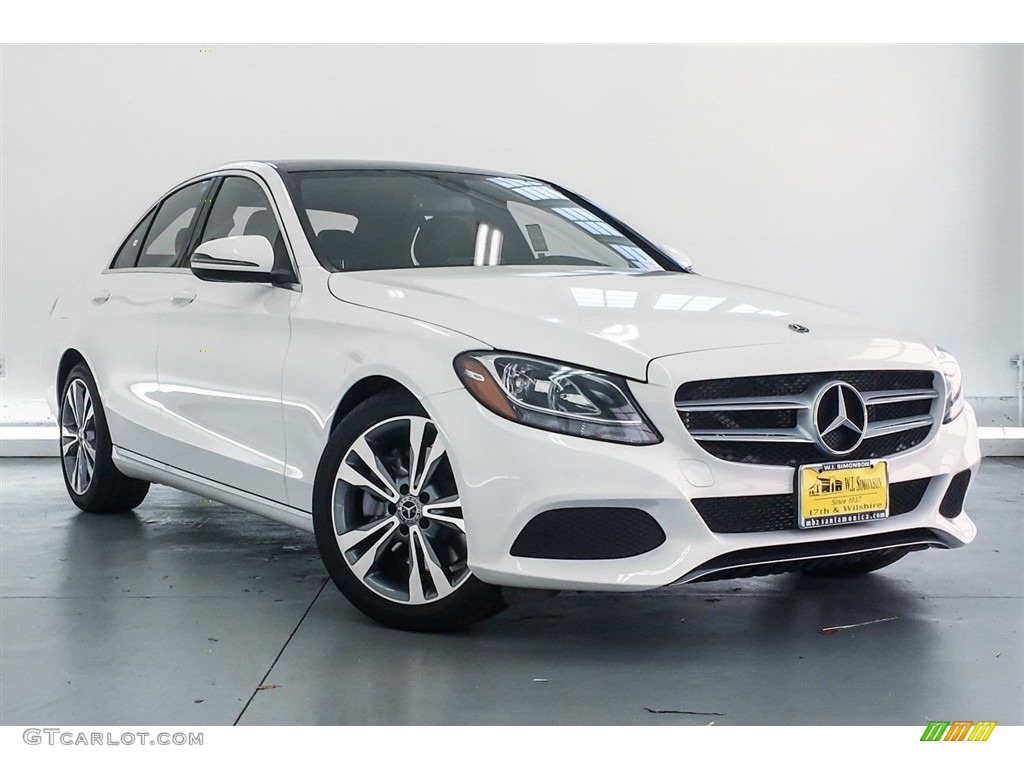 Polar White 2018 Mercedes-Benz C 300 Sedan Exterior Photo #128007472