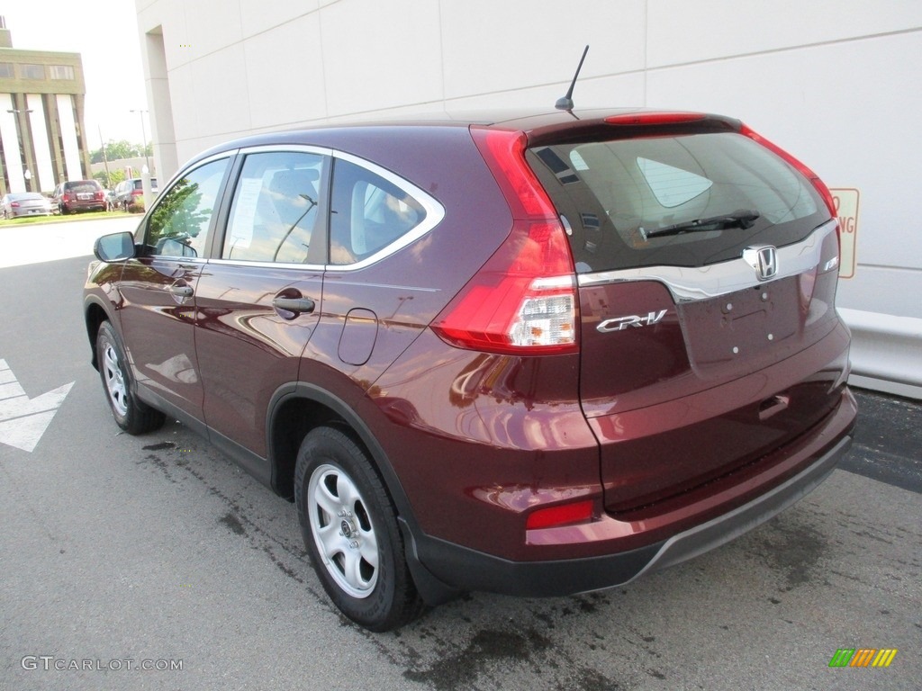 2015 CR-V LX AWD - Basque Red Pearl II / Gray photo #3