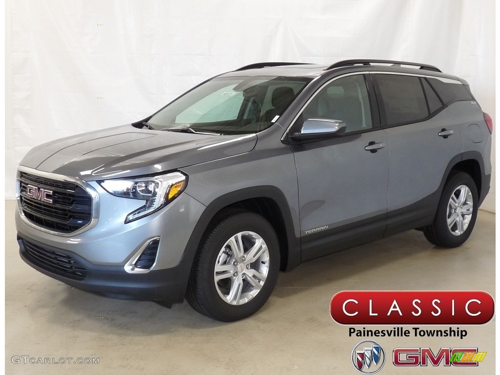 2018 Terrain SLE AWD - Satin Steel Metallic / ­Jet Black photo #1