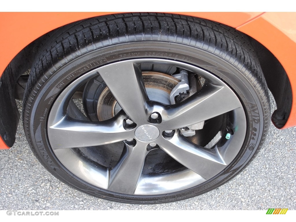 2015 Dart GT - Vitamin C / Black/Ruby Red Accent Stitching photo #11