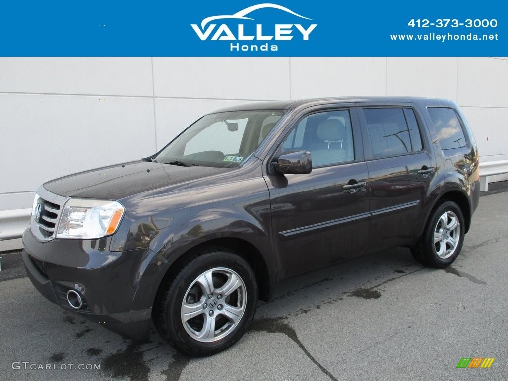 2013 Pilot EX-L 4WD - Dark Amber Metallic / Beige photo #1