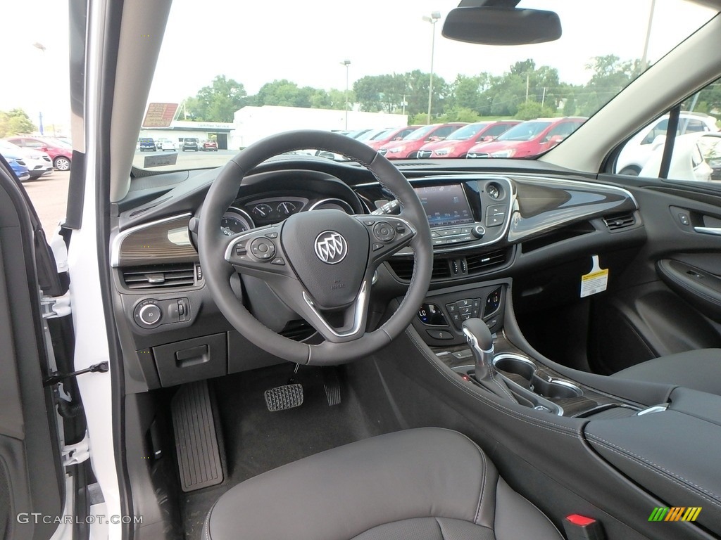 Ebony Interior 2019 Buick Envision Essence AWD Photo #128010169
