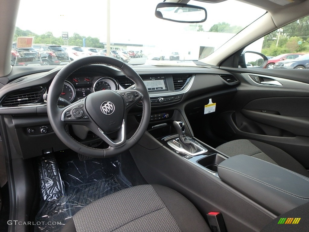 Ebony Interior 2018 Buick Regal Sportback Preferred Photo #128010754