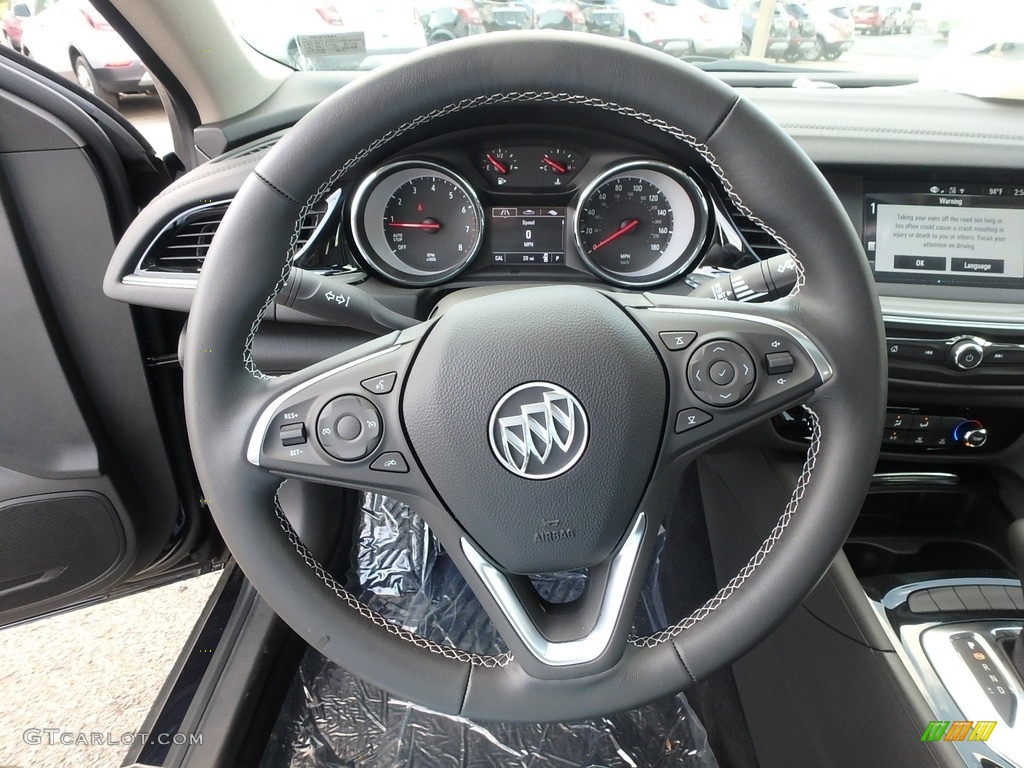 2018 Buick Regal Sportback Preferred Ebony Steering Wheel Photo #128010892
