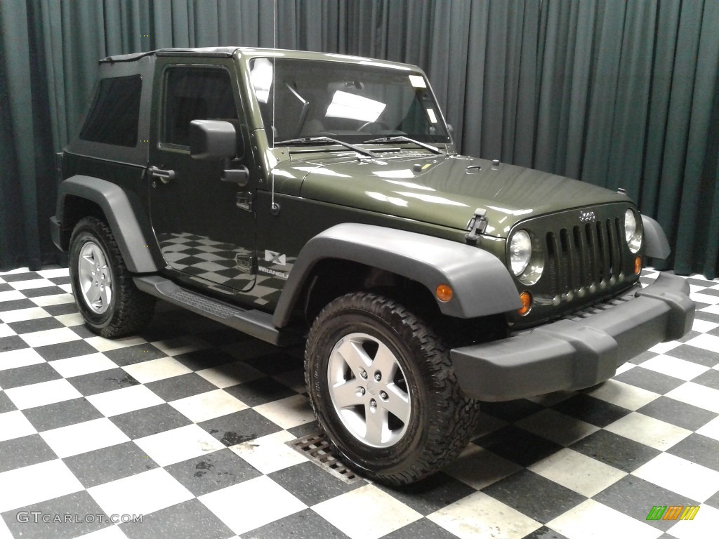 2008 Wrangler X 4x4 - Jeep Green Metallic / Dark Slate Gray/Medium Slate Gray photo #4