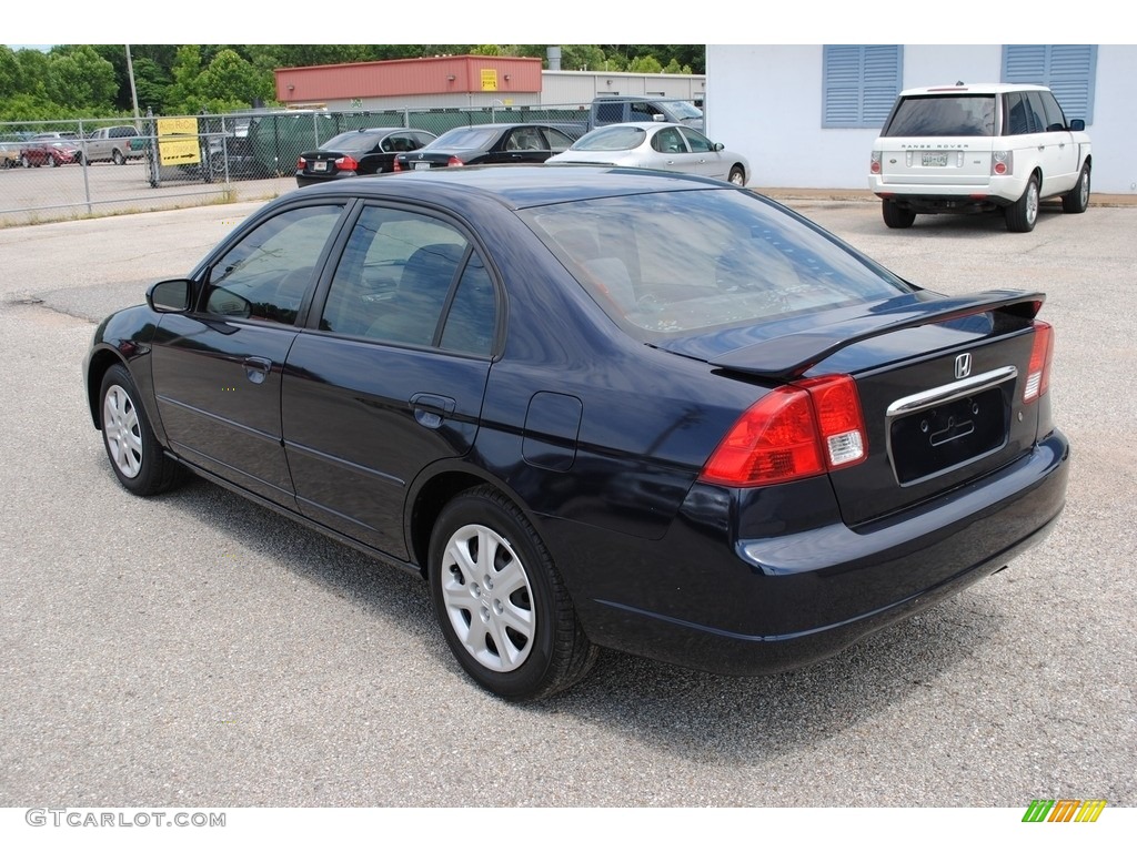 2003 Civic EX Sedan - Eternal Blue Pearl / Gray photo #3