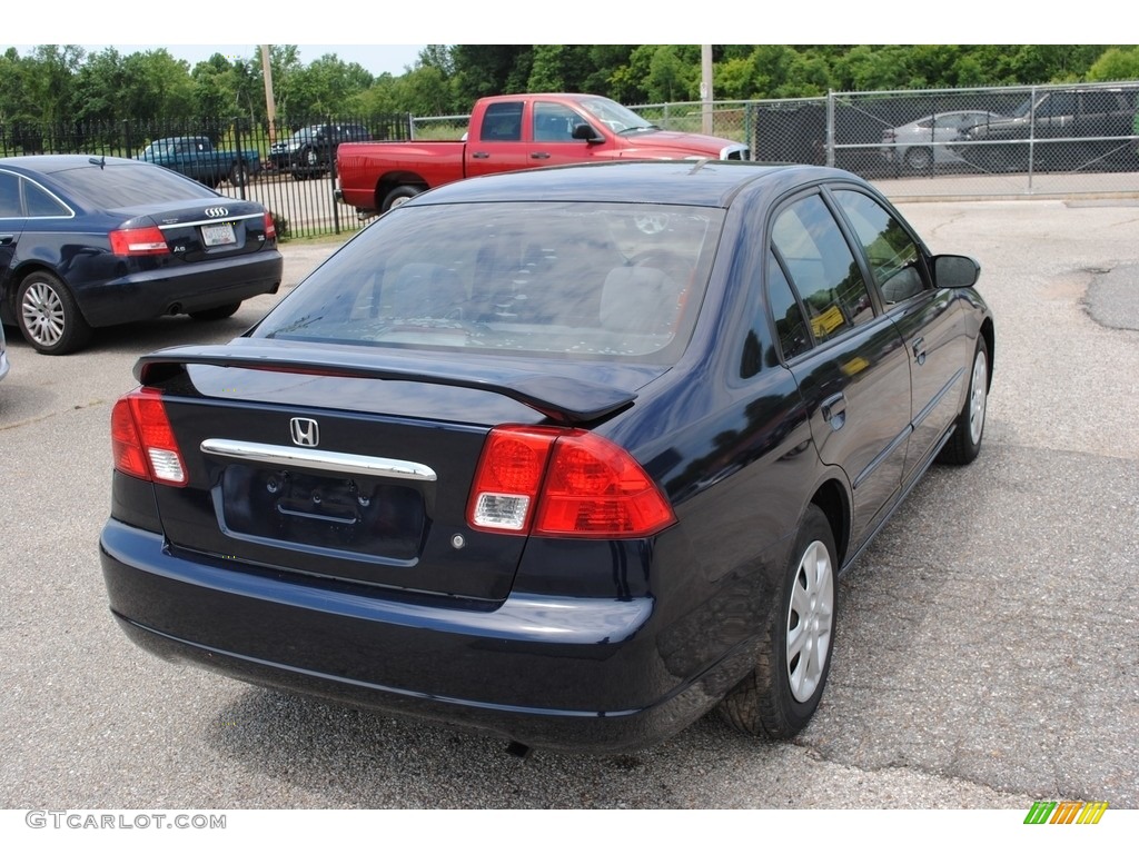 2003 Civic EX Sedan - Eternal Blue Pearl / Gray photo #5