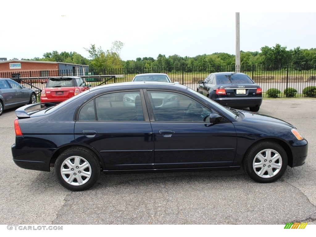 2003 Civic EX Sedan - Eternal Blue Pearl / Gray photo #6