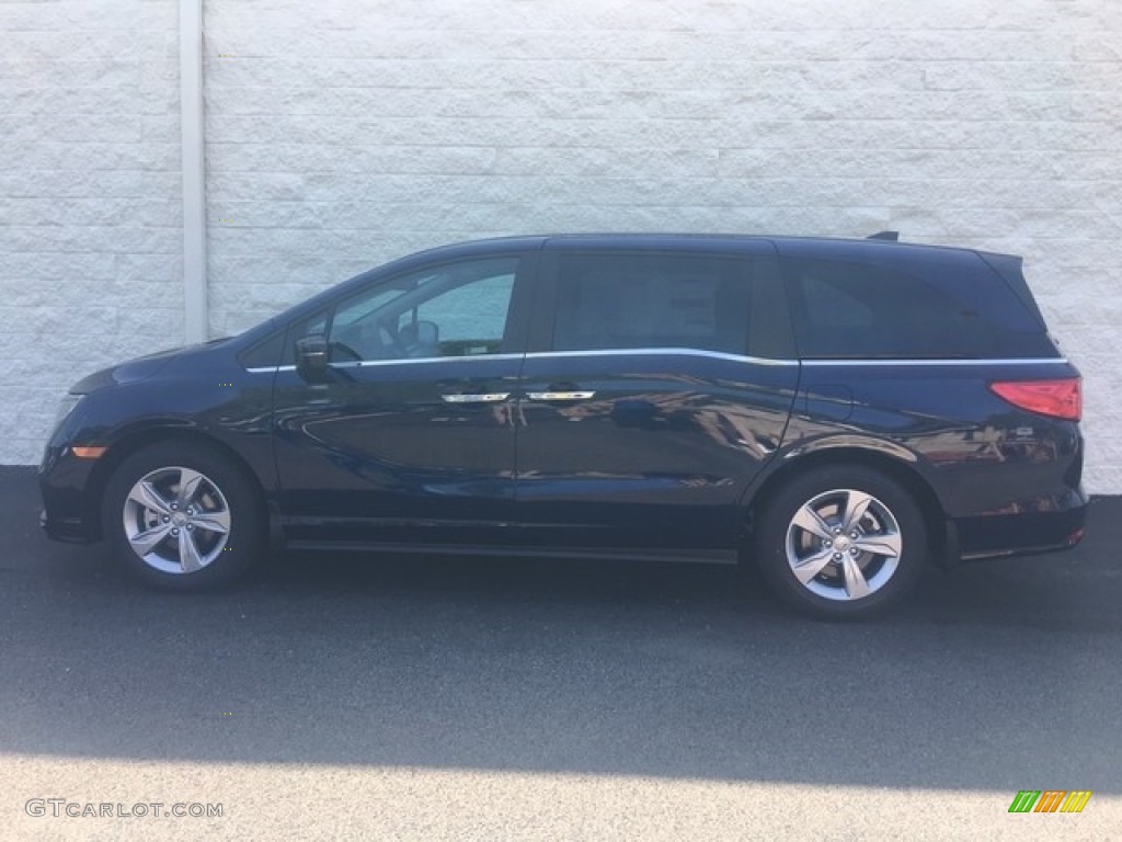 2019 Odyssey EX-L - Obsidian Blue Pearl / Gray photo #7