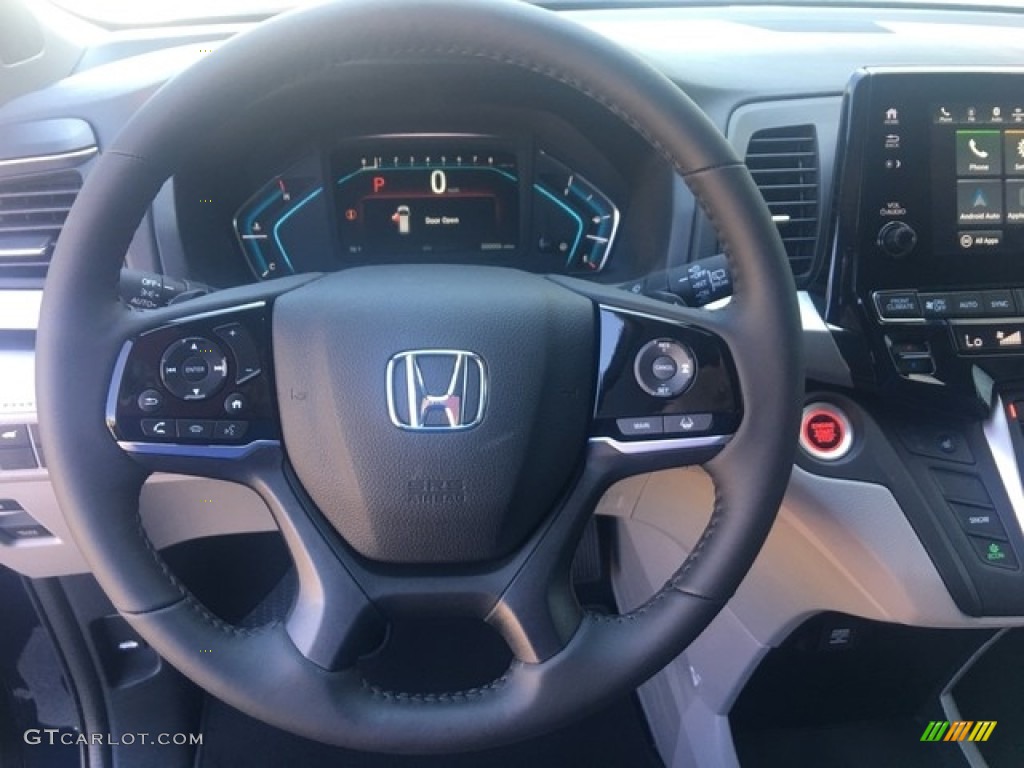 2019 Odyssey EX-L - Obsidian Blue Pearl / Gray photo #14