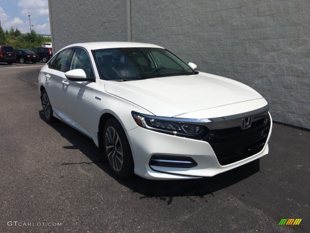 2018 Accord Hybrid Sedan - White Orchid Pearl / Gray photo #1