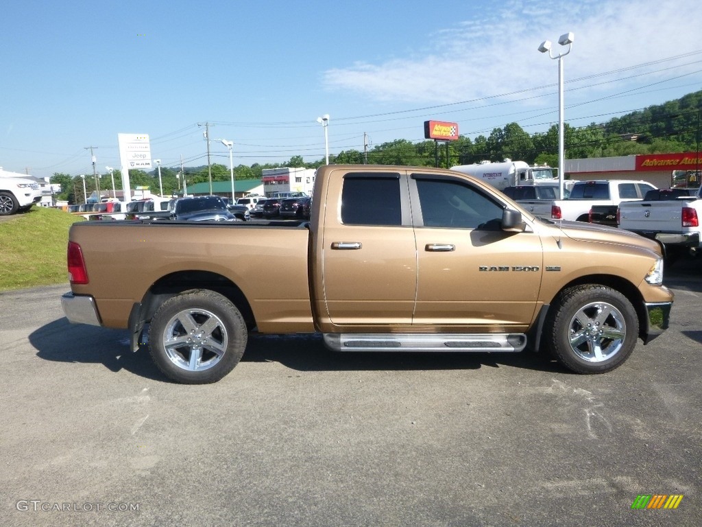 2012 Ram 1500 SLT Quad Cab 4x4 - Saddle Brown Pearl / Dark Slate Gray/Medium Graystone photo #6