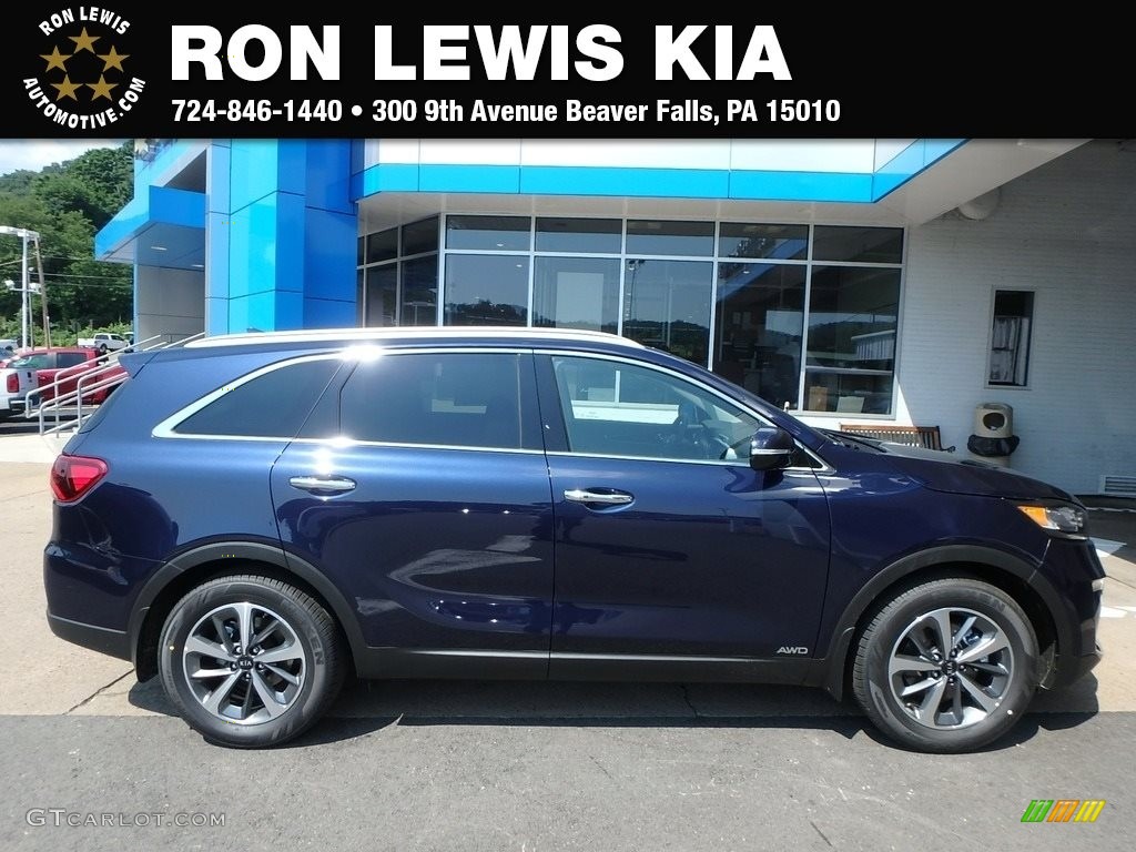 2019 Sorento EX V6 AWD - Blaze Blue / Satin Black photo #1