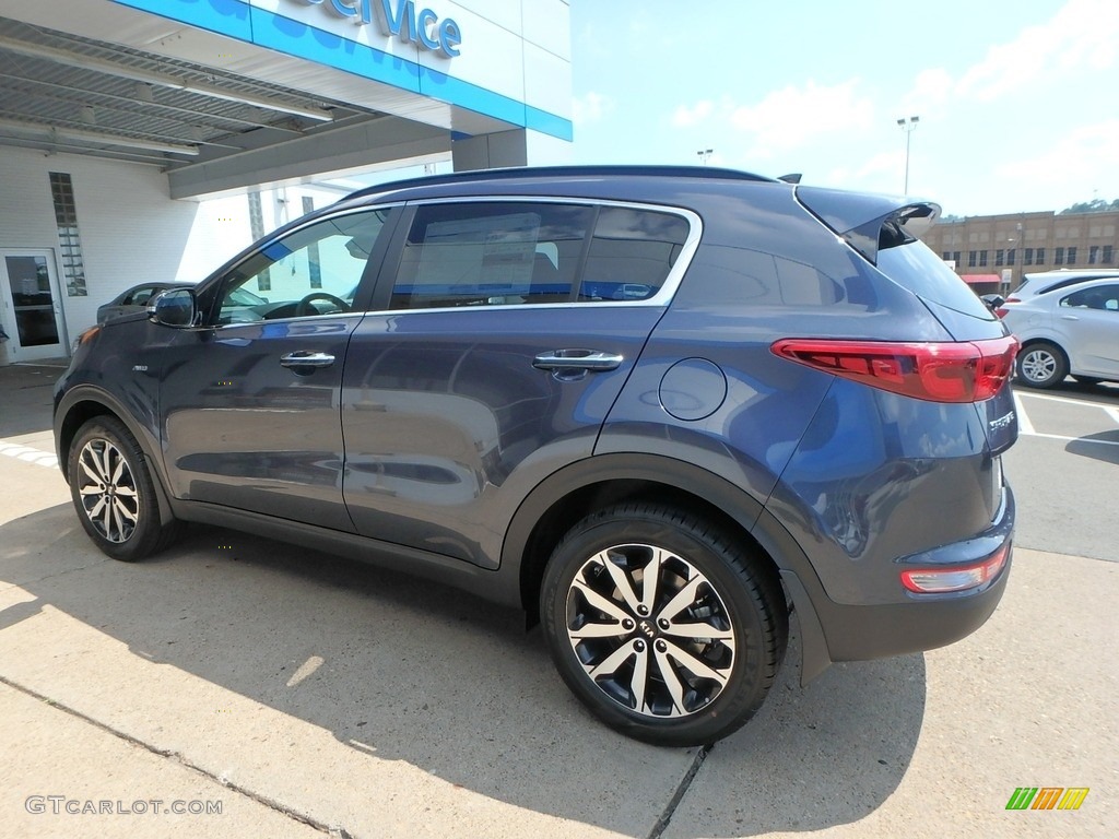 2019 Sportage EX AWD - Pacific Blue / Black photo #6