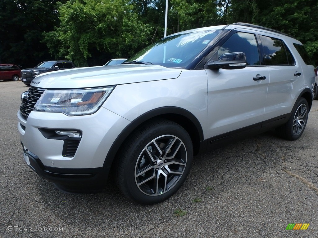 2018 Explorer Sport 4WD - Ingot Silver / Ebony Black photo #7