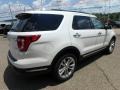 2018 White Platinum Ford Explorer Limited 4WD  photo #3