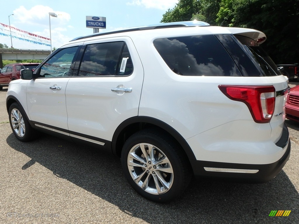 2018 Explorer Limited 4WD - White Platinum / Ebony Black photo #5
