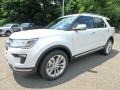 2018 White Platinum Ford Explorer Limited 4WD  photo #7