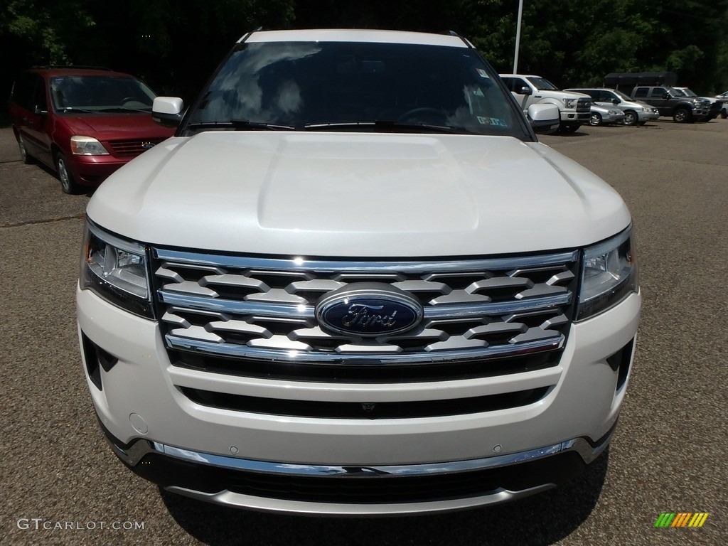 2018 Explorer Limited 4WD - White Platinum / Ebony Black photo #8