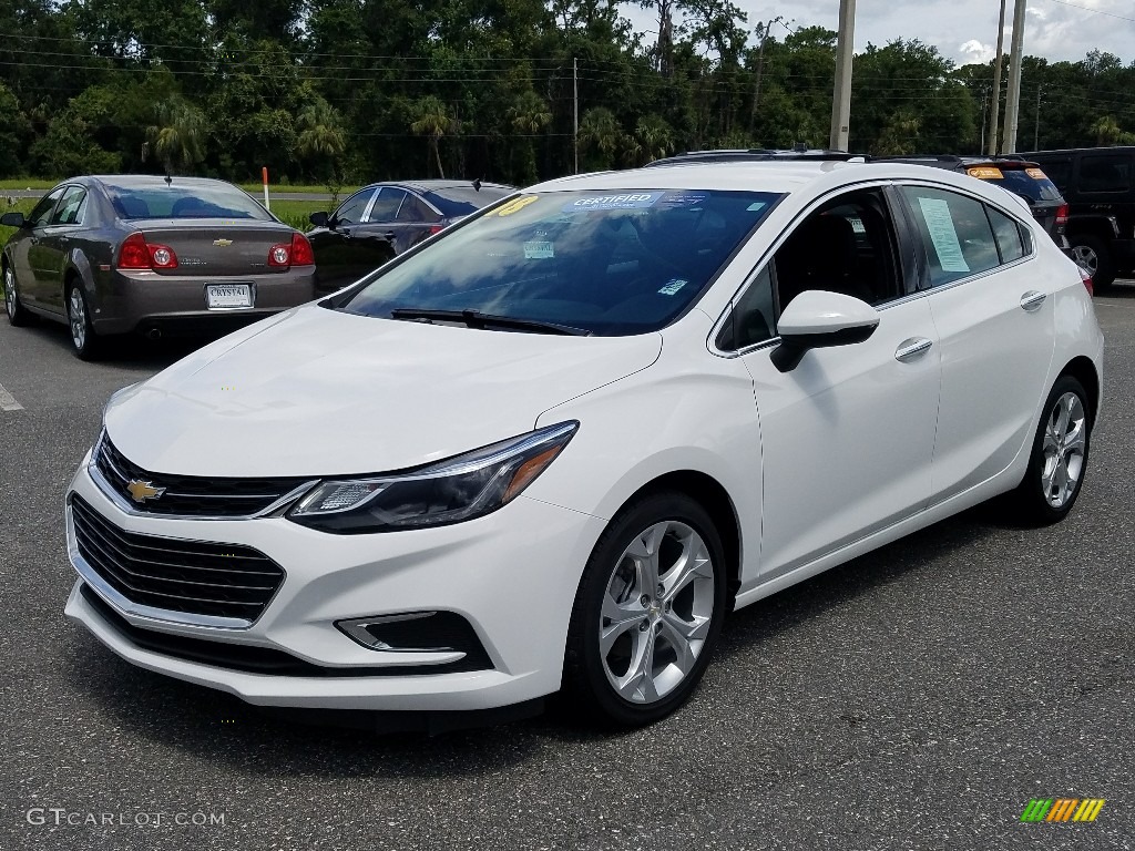 Summit White 2018 Chevrolet Cruze Premier Hatchback Exterior Photo #128030573