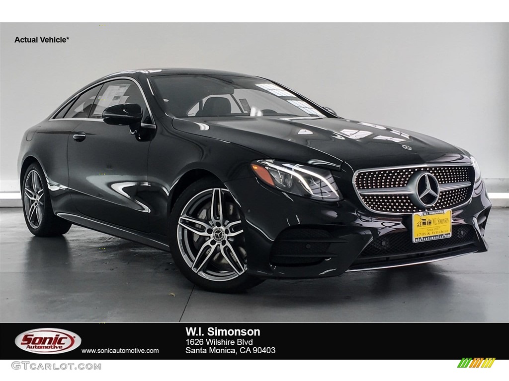 2018 E 400 Coupe - Black / Black photo #1