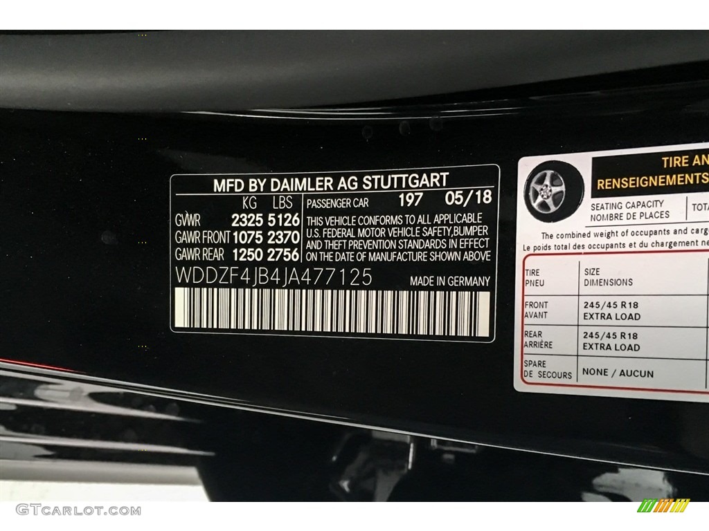 2018 E 300 Sedan - Obsidian Black Metallic / Black photo #11