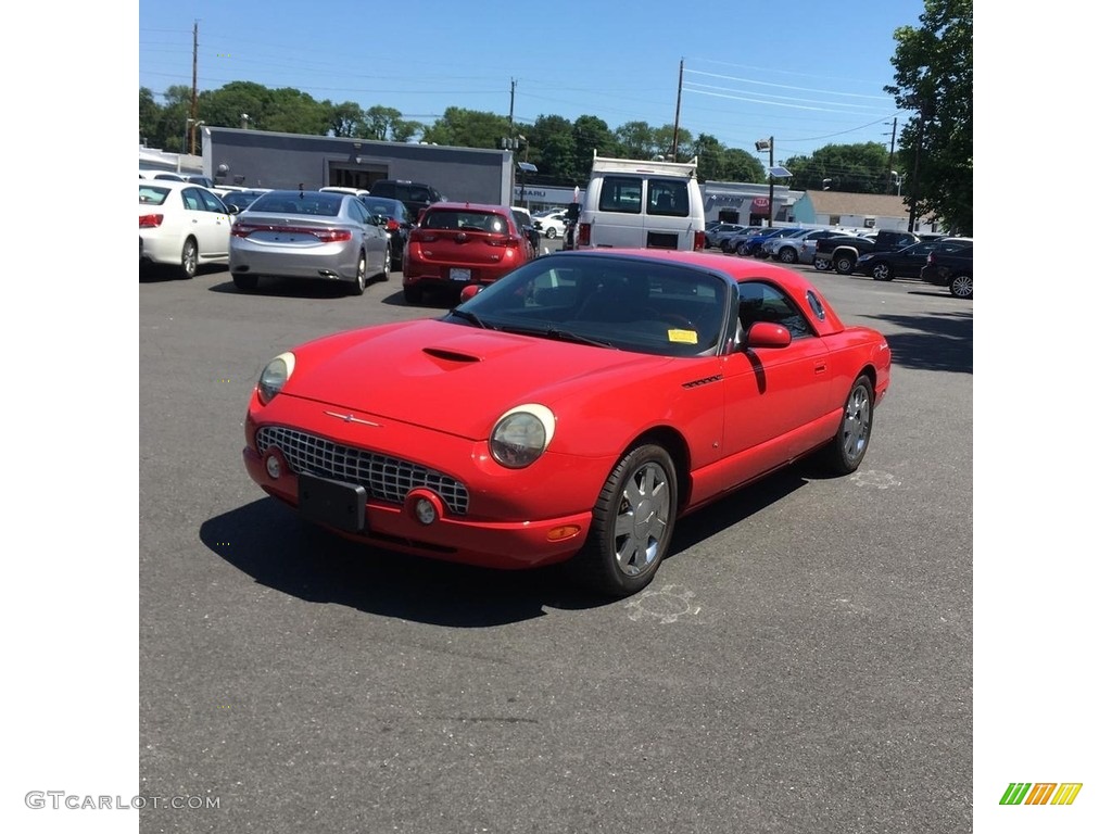 2003 Thunderbird Premium Roadster - Torch Red / Black Ink/Torch Red photo #1