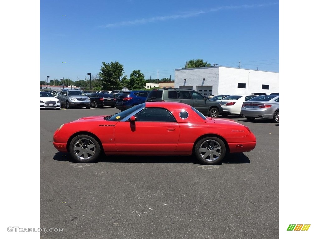 2003 Thunderbird Premium Roadster - Torch Red / Black Ink/Torch Red photo #2