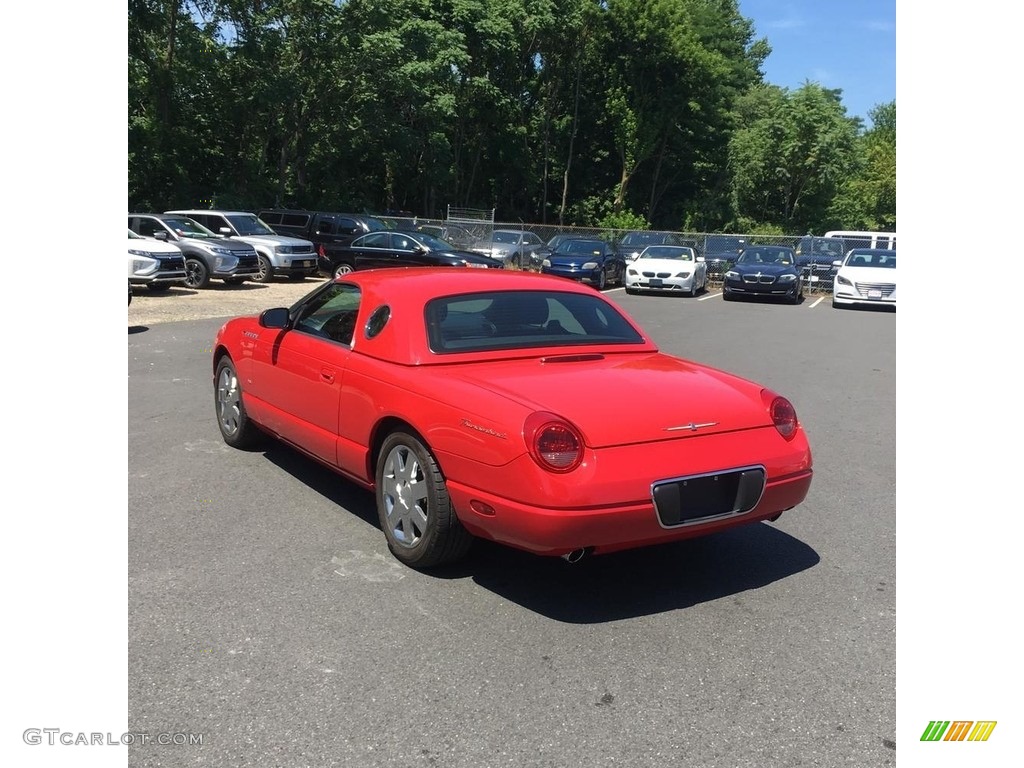 2003 Thunderbird Premium Roadster - Torch Red / Black Ink/Torch Red photo #3