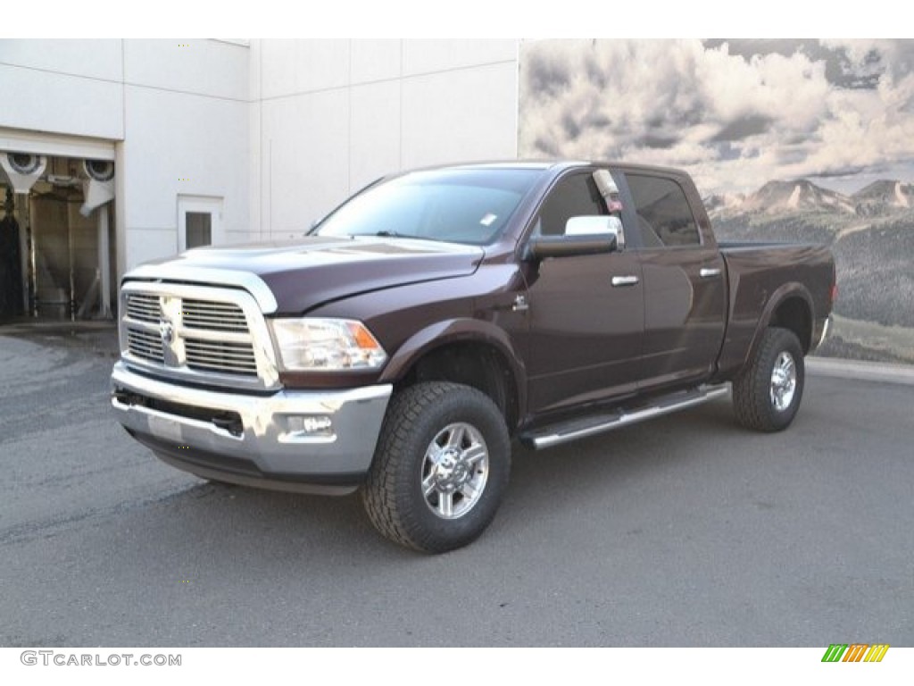 2012 Ram 2500 HD Laramie Crew Cab 4x4 - Deep Molten Red Pearl / Dark Slate photo #3