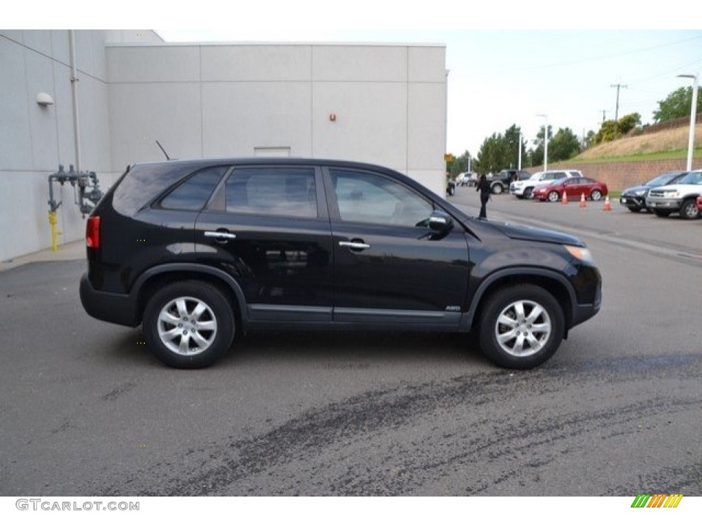 2011 Sorento LX AWD - Ebony Black / Gray photo #7