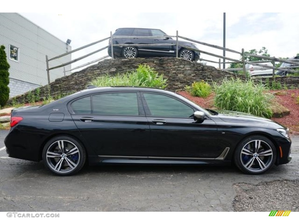 Black Sapphire Metallic 2018 BMW 7 Series M760i xDrive Sedan Exterior Photo #128037841