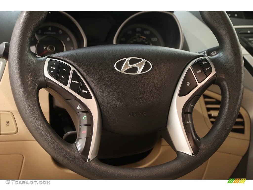 2011 Elantra GLS - Red Allure / Beige photo #6