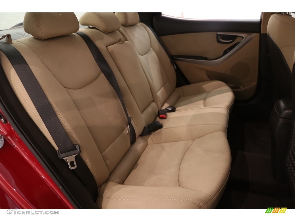 2011 Elantra GLS - Red Allure / Beige photo #13