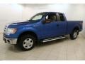 2010 Blue Flame Metallic Ford F150 XLT SuperCab 4x4  photo #3