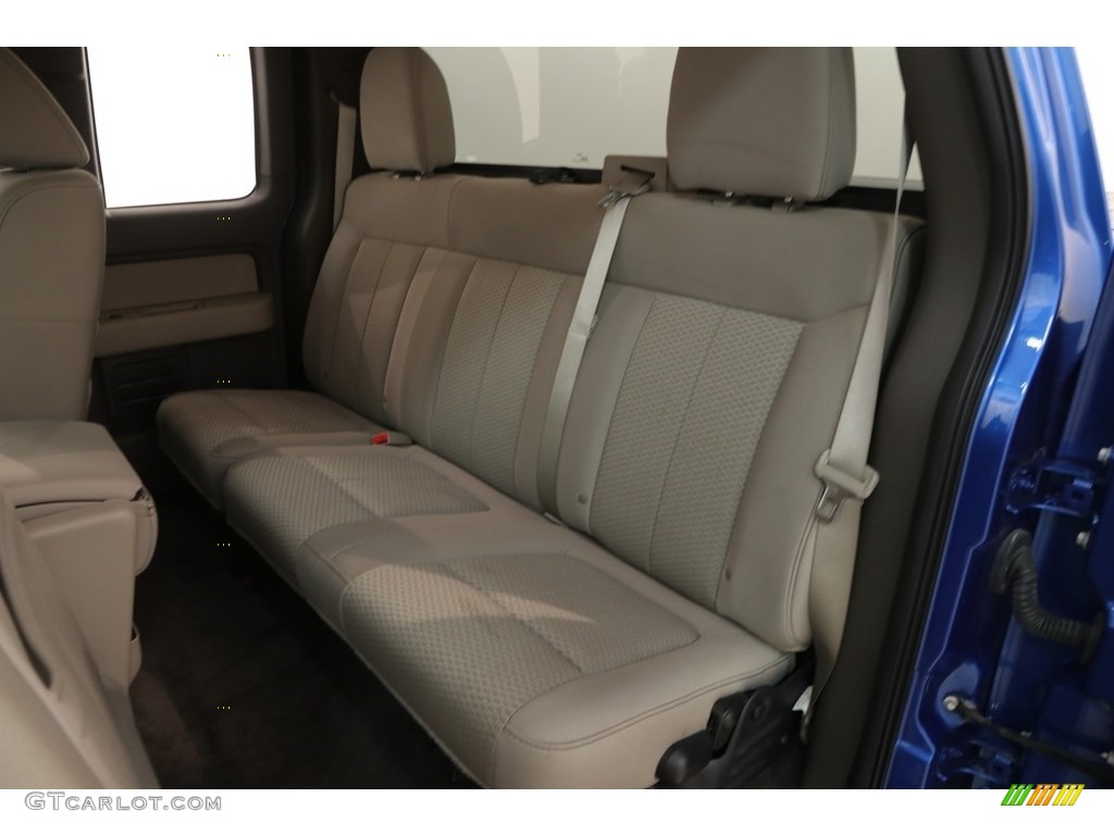 2010 F150 XLT SuperCab 4x4 - Blue Flame Metallic / Medium Stone photo #17