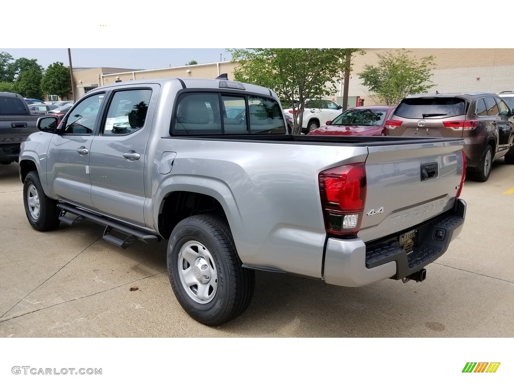 2018 Tacoma SR Double Cab 4x4 - Silver Sky Metallic / Cement Gray photo #2