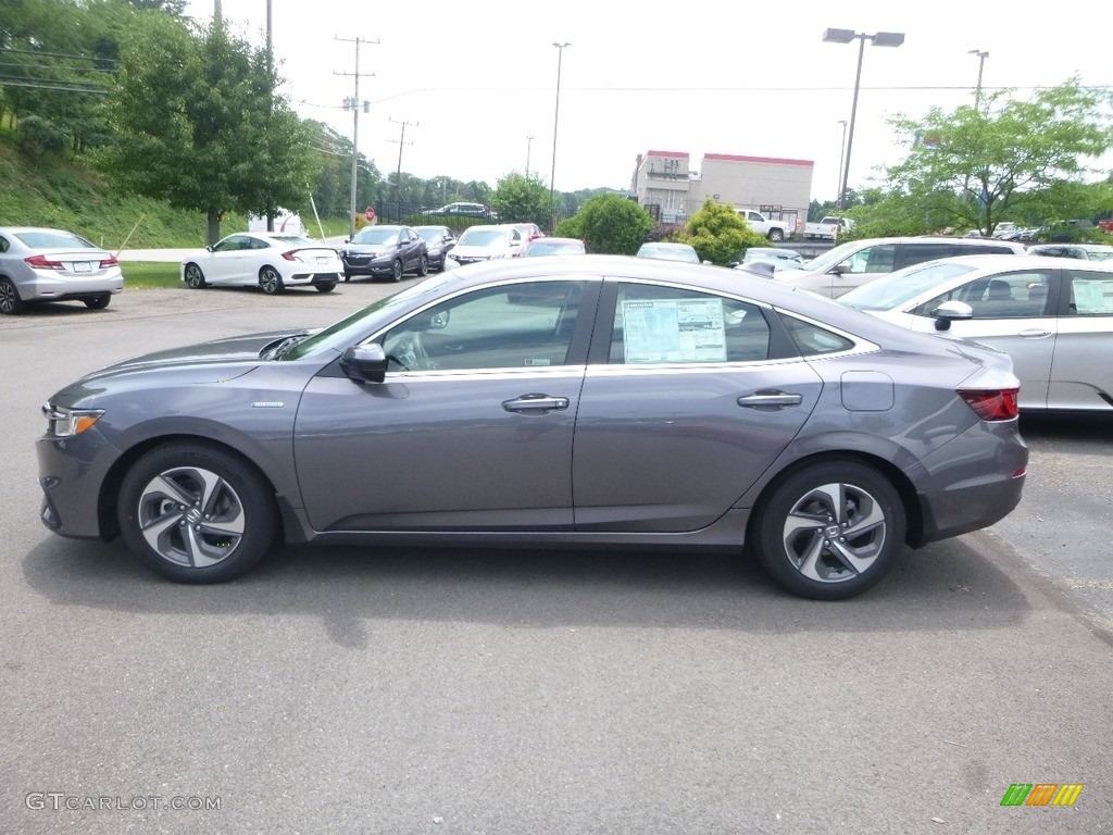 Modern Steel Metallic 2019 Honda Insight EX Exterior Photo #128044255