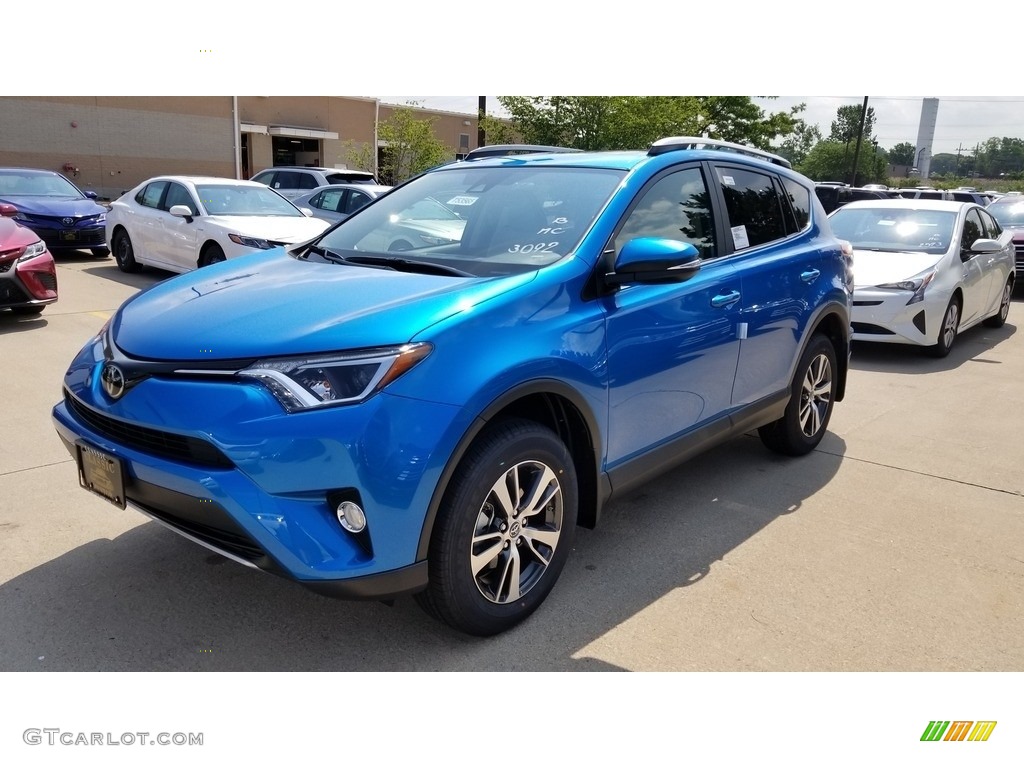 2018 RAV4 XLE - Electric Storm Blue / Ash photo #1