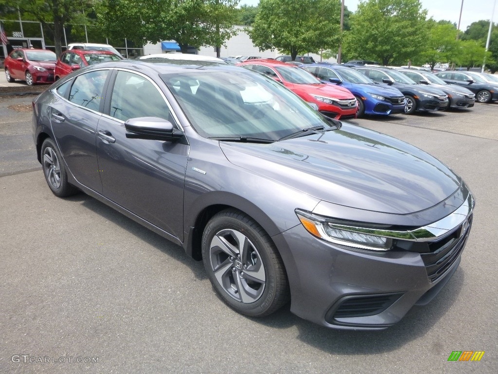 Modern Steel Metallic 2019 Honda Insight EX Exterior Photo #128044345